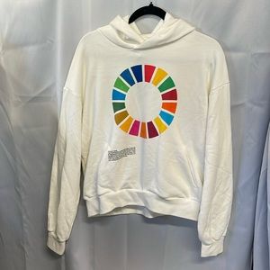 Pangaia white color wheel luxury sweatshirt.